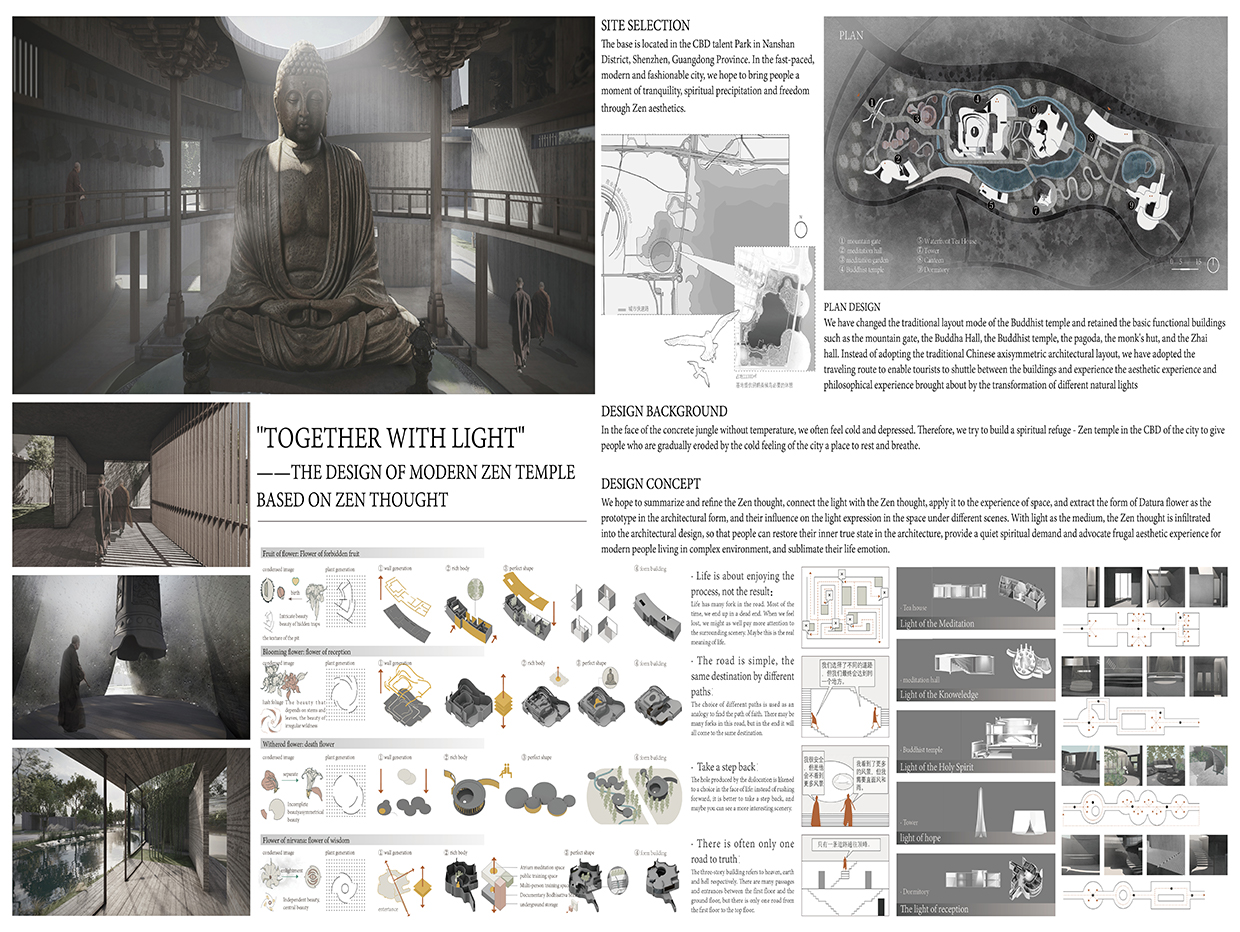 "Together with light" ——The Design of Modern Zen Temple Based on Zen Thought