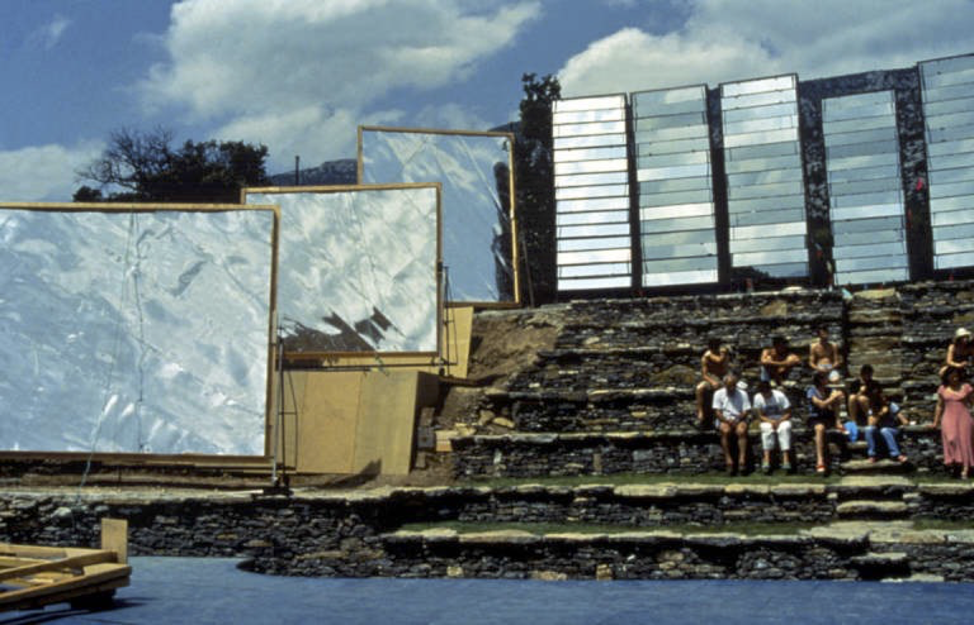 The Full Moon Theatre with its Copernicus and Kepler reflectors in the summer of 1991.